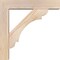Ekena Millwork Olympic Block Smooth Bracket w/ Offset Brace, Douglas Fir, 5 1/2"W x 24"D x 24"H BKT0604X24X24OLY05SDF - alternate 3